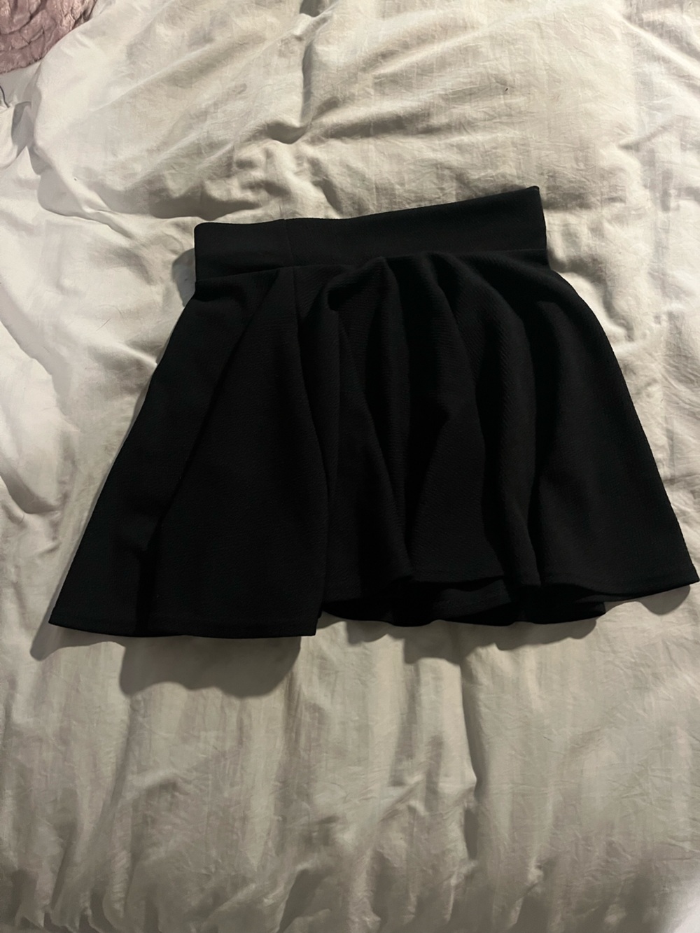 Black Midi Skater Skirt - Classic Women's Flared Midi